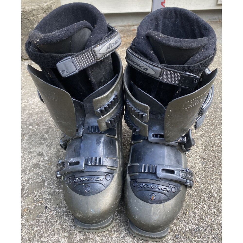 Nordica Trend T3.1W Ski Boots Women's Size 28.5 Green Gray Black
